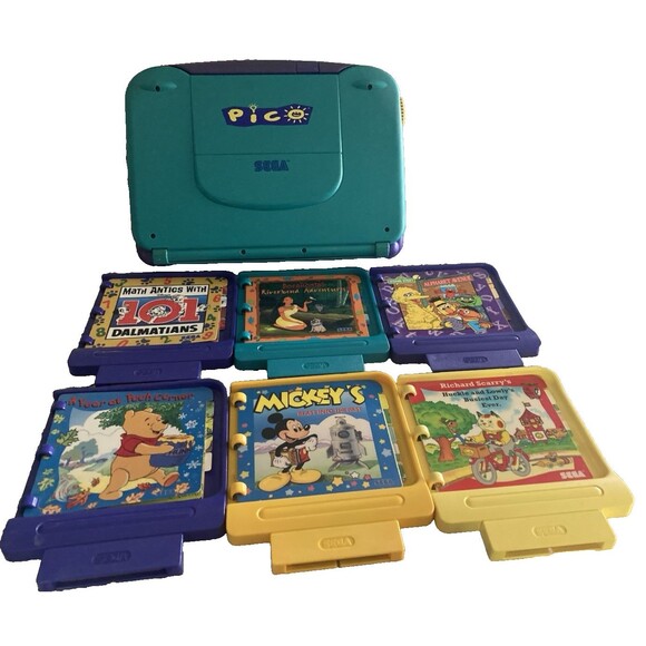 SEGA PICO MK-49002 Console w/6 Storyware Cartridges Untested No Power Cord-PARTS - Picture 16 of 16